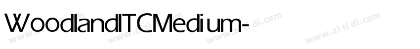 WoodlandITC Medium字体转换